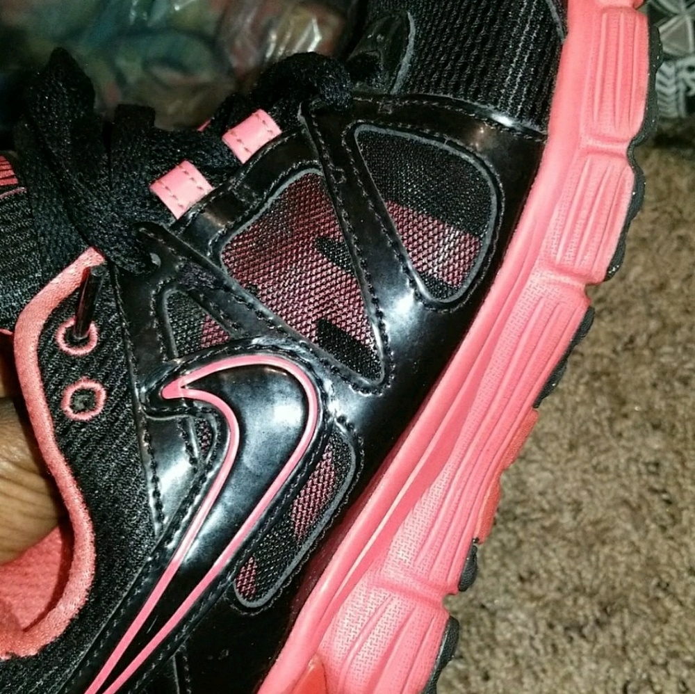 Salmon and black Nike